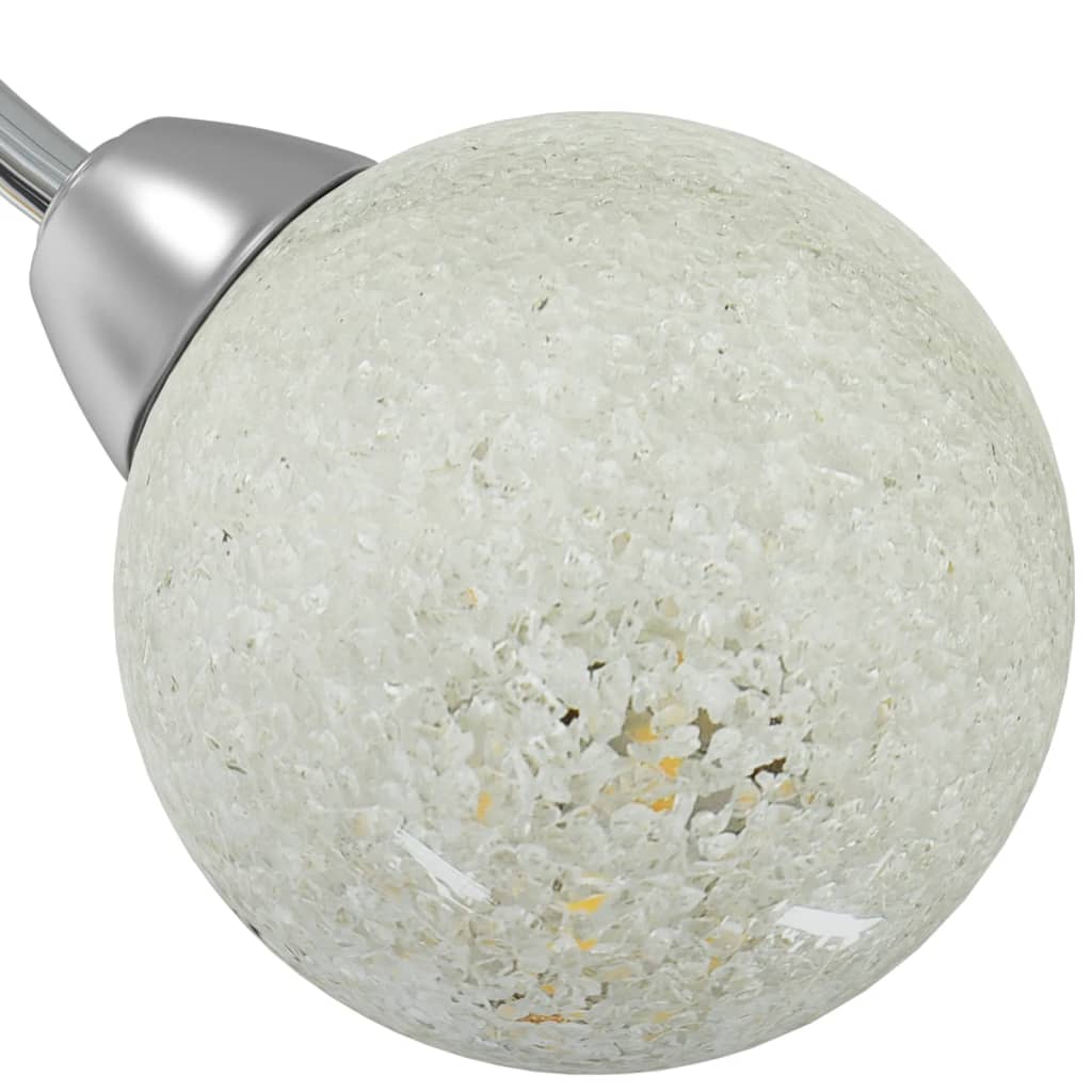 Lampada Soffitto Con Paralumi Tondi In Vetro Per 5 Luci Led G9