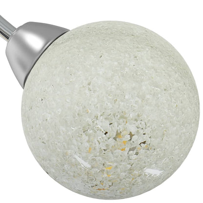 Lampada Soffitto Con Paralumi Tondi In Vetro Per 5 Luci Led G9