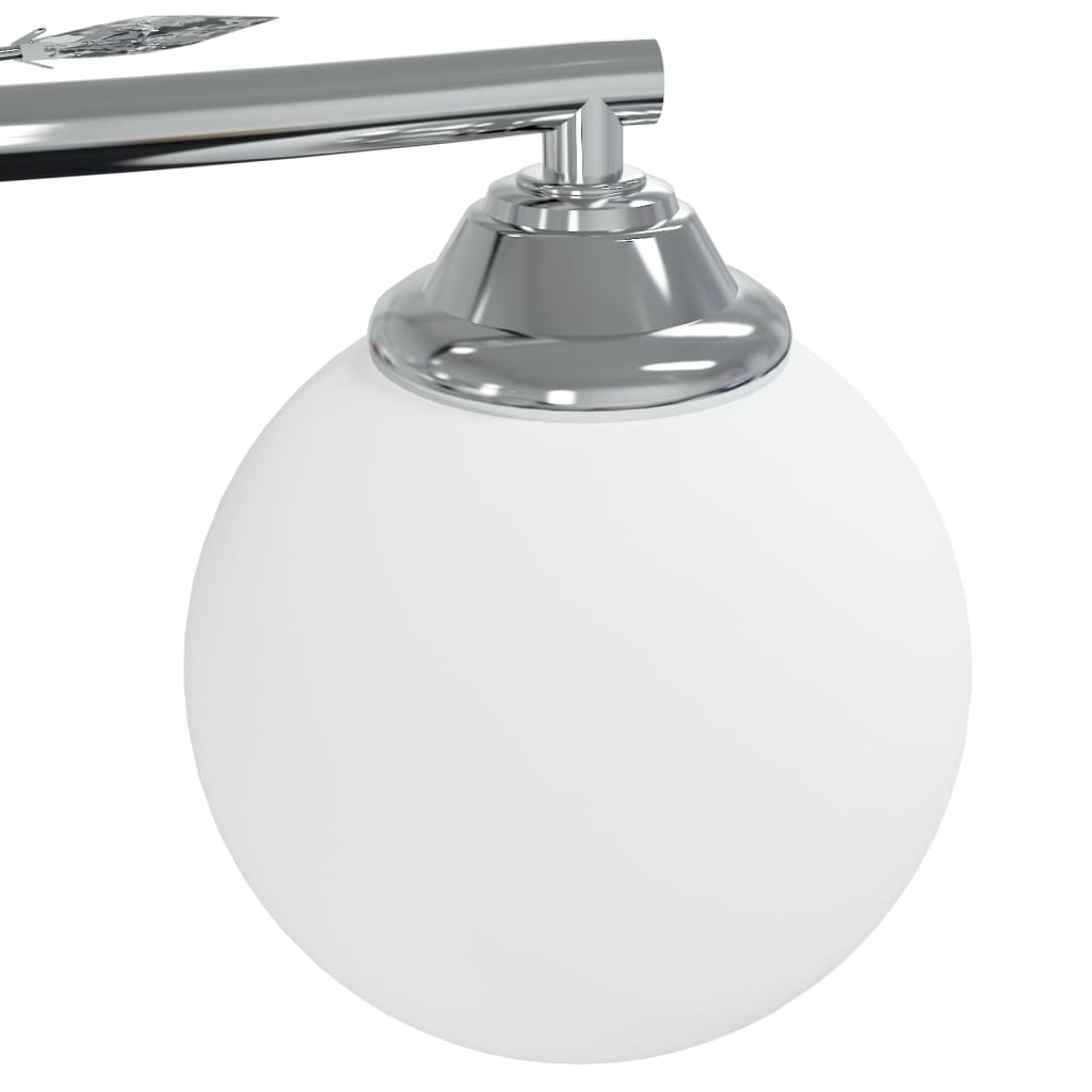 Lampada Soffitto Con Paralumi Tondi In Vetro Per 4 Luci Led G9