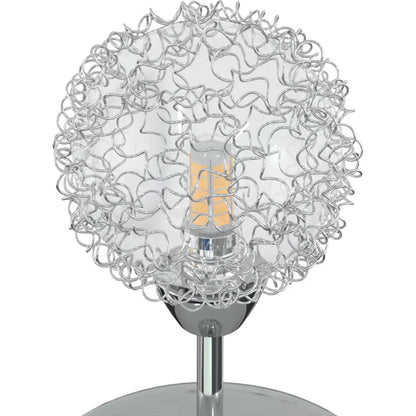 Lampada Da Soffitto Con Paralumi In Rete Per 5 Luci Led G9