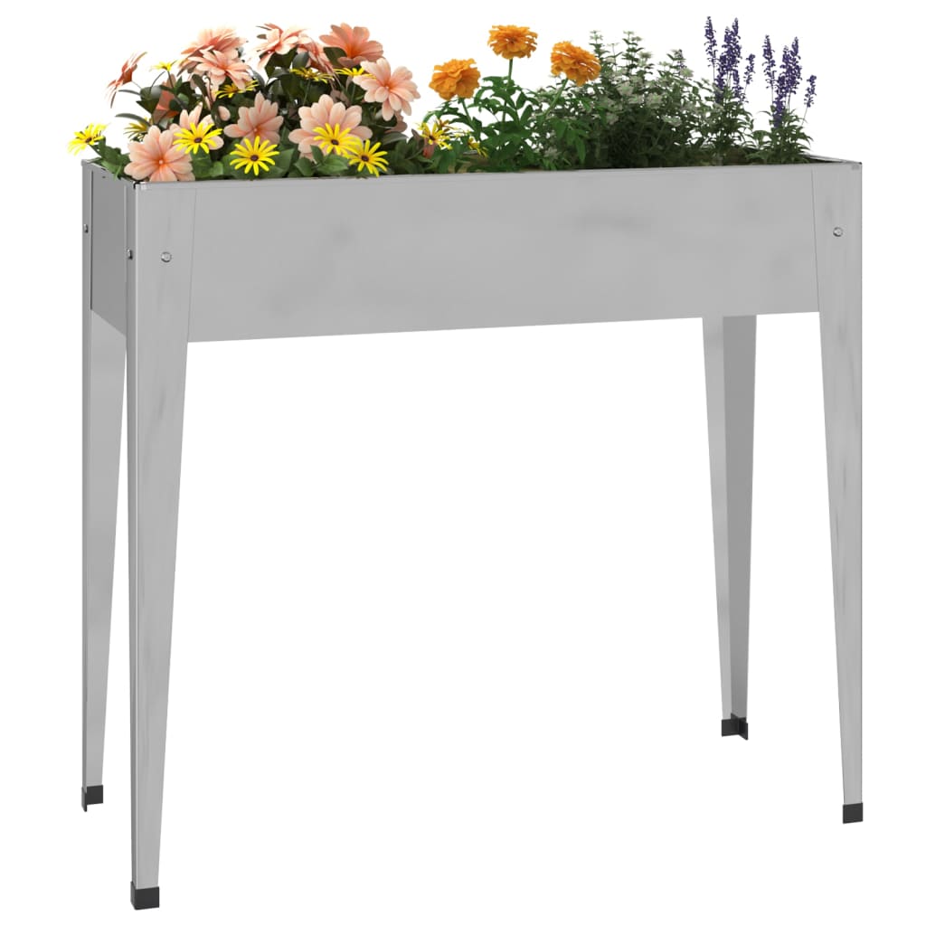 Fioriera Da Giardino 100,5X40,5X90 Cm Acciaio Zincato