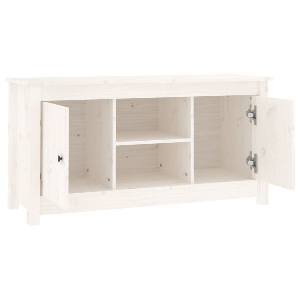 Mobile Porta Tv 103X36,5X52 Cm In Legno Massello Di Pino