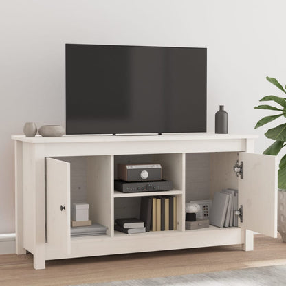 Mobile Porta Tv 103X36,5X52 Cm In Legno Massello Di Pino