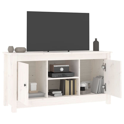 Mobile Porta Tv 103X36,5X52 Cm In Legno Massello Di Pino