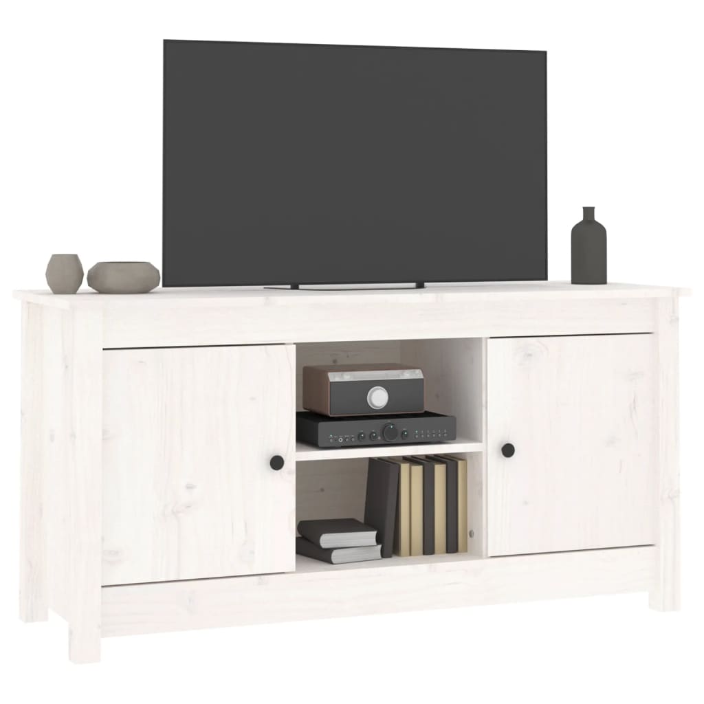 Mobile Porta Tv 103X36,5X52 Cm In Legno Massello Di Pino