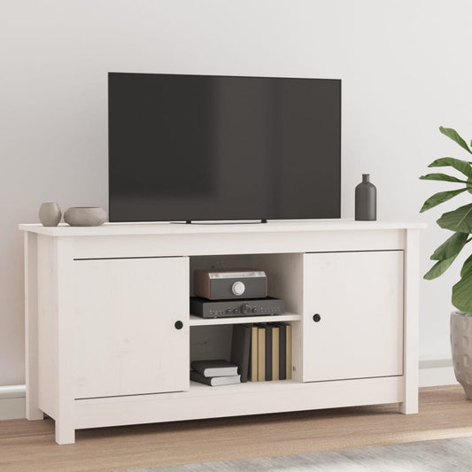 Mobile Porta Tv 103X36,5X52 Cm In Legno Massello Di Pino