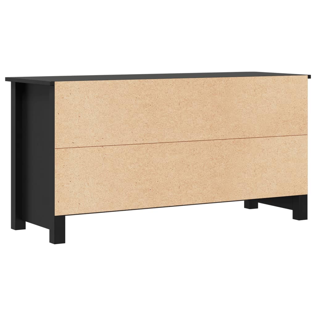 Mobile Porta Tv 103X36,5X52 Cm In Legno Massello Di Pino