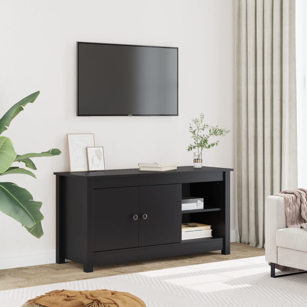 Mobile Porta Tv 103X36,5X52 Cm In Legno Massello Di Pino