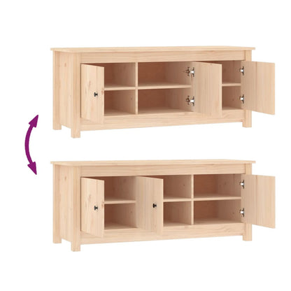 Scarpiera 110X38X45,5 Cm In Legno Massello Di Pino