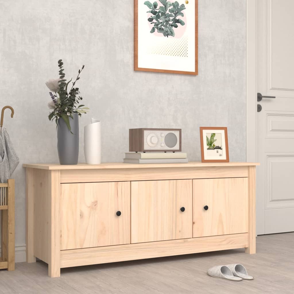 Scarpiera 110X38X45,5 Cm In Legno Massello Di Pino