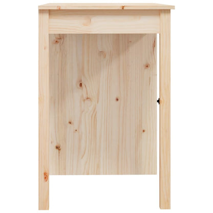 Scrivania 100X50X75 Cm In Legno Massello Di Pino