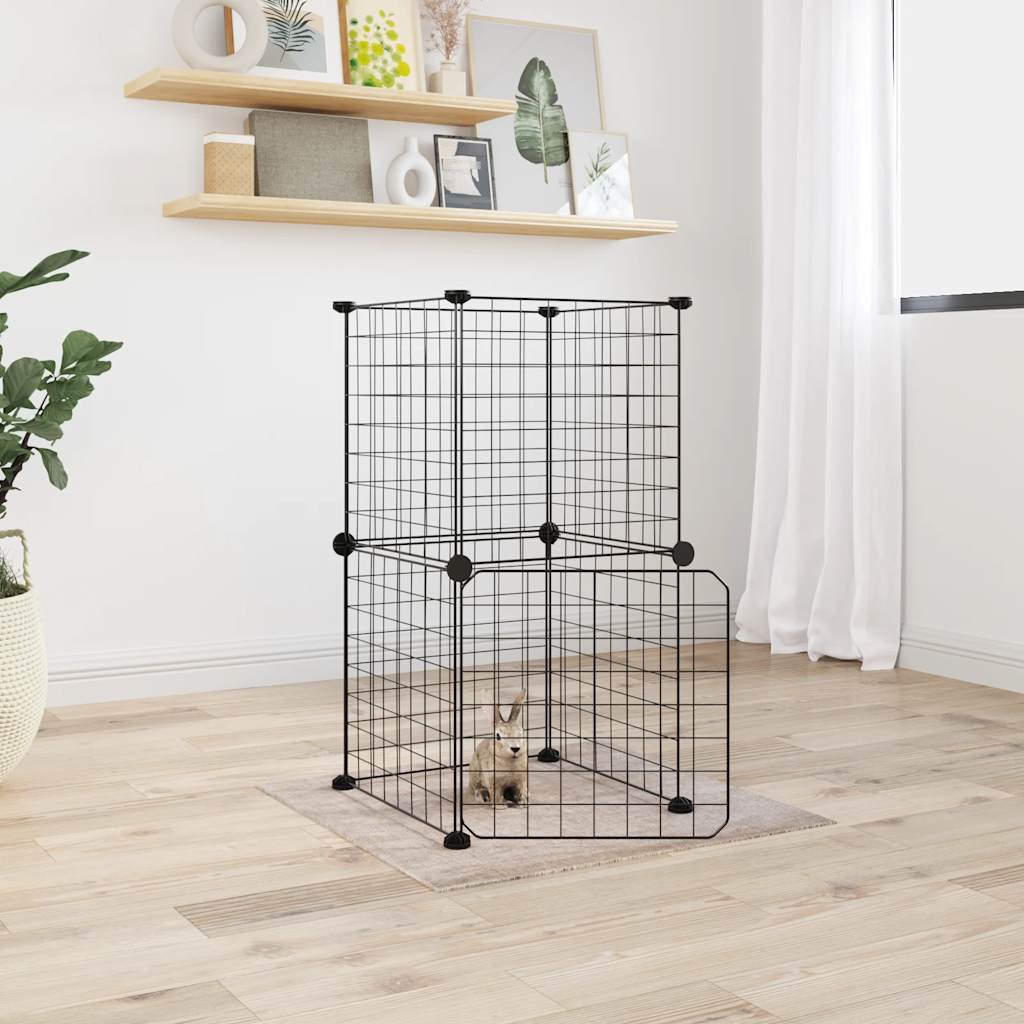 Gabbia Per Animali Nera 35X35 Cm Acciaio