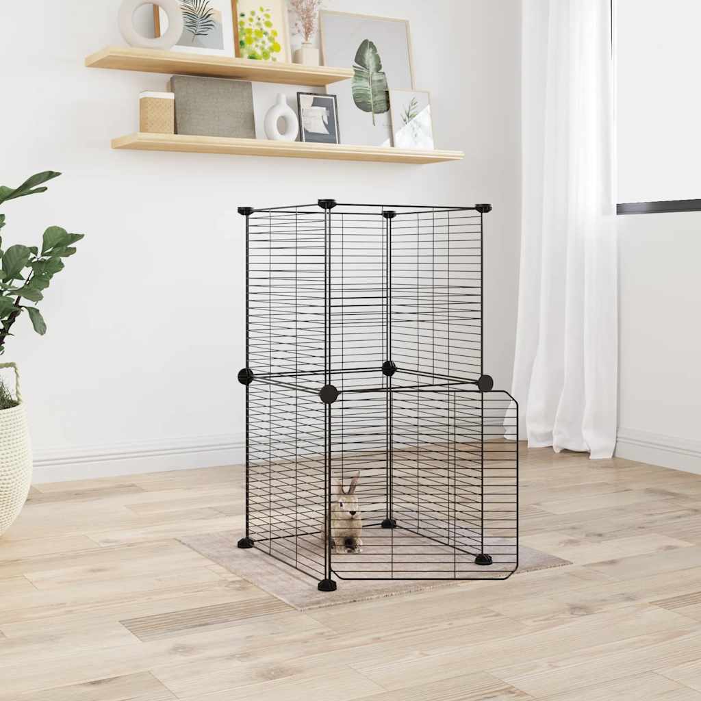 Gabbia Per Animali Nera 35X35 Cm Acciaio