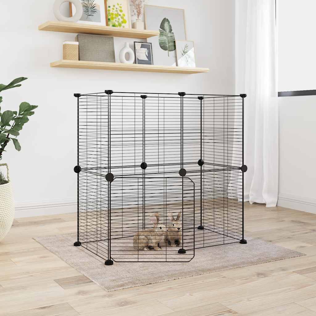 Gabbia Per Animali Nera 35X35 Cm Acciaio