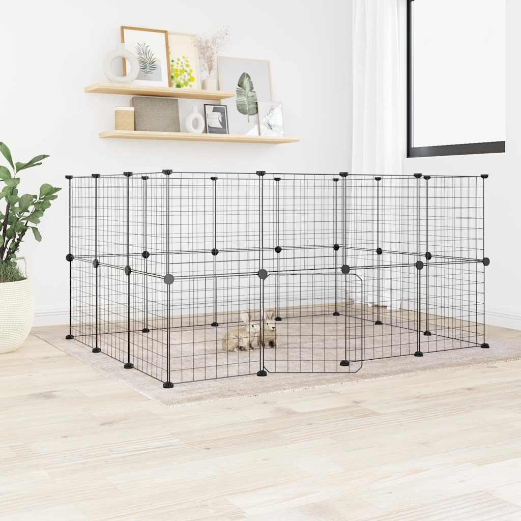 Gabbia Per Animali Nera 35X35 Cm Acciaio