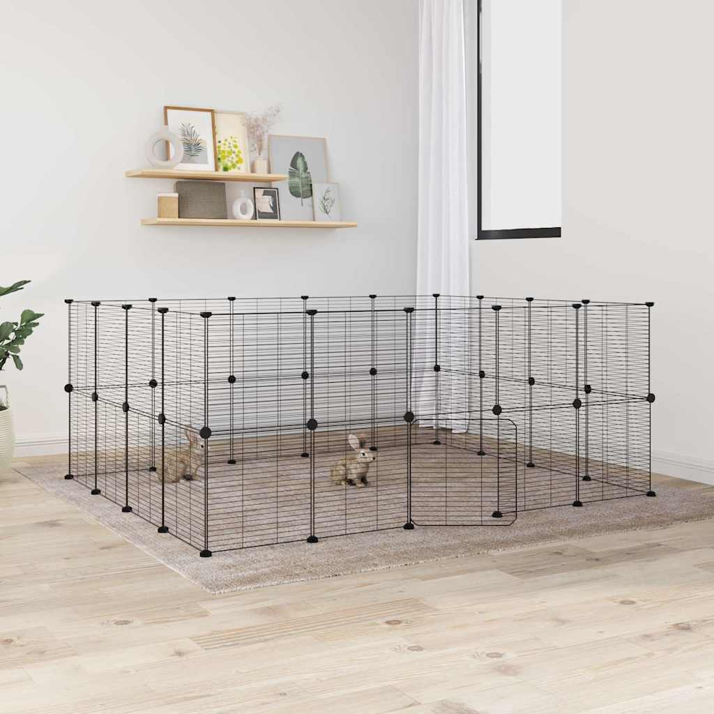 Gabbia Per Animali Nera 35X35 Cm Acciaio
