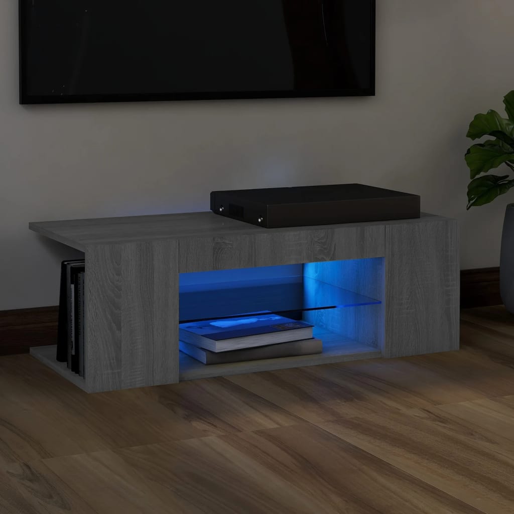 Mobile Porta Tv Con Luci Led 90X39X30 Cm