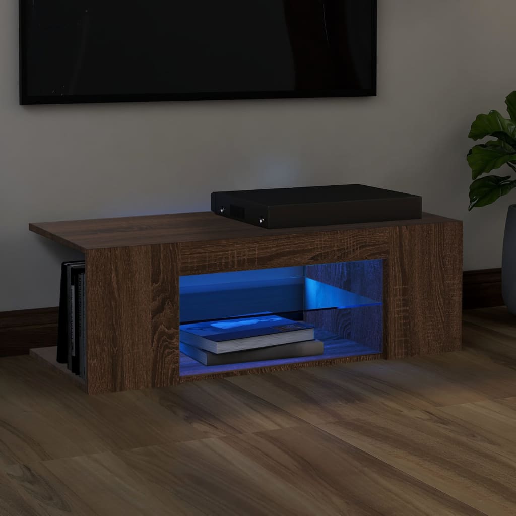 Mobile Porta Tv Con Luci Led 90X39X30 Cm