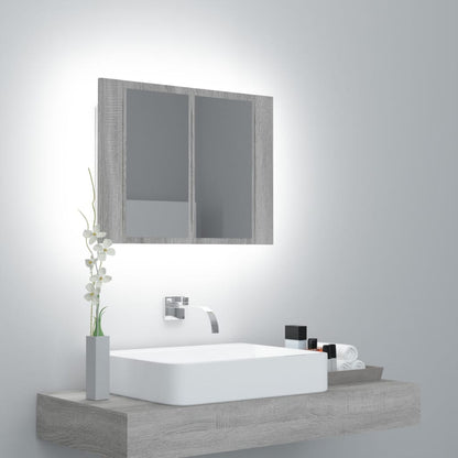 Mobile Specchio Led 60X12X45 Cm Multistrato