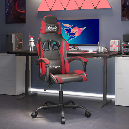 Sedia Da Gaming Girevole Nera E Oro In Similpelle