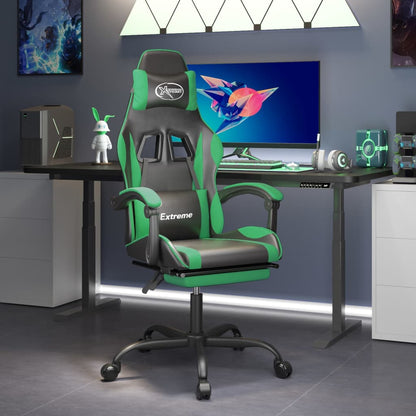 Sedia Da Gaming Girevole Nera E Oro In Similpelle
