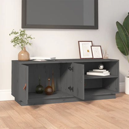 Mobile Porta Tv 105X34X40 Cm In Legno Massello Di Pino