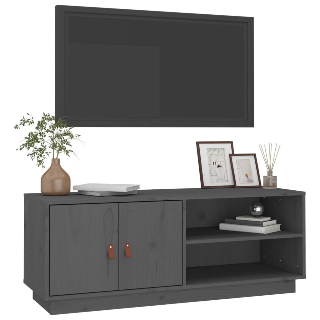 Mobile Porta Tv 105X34X40 Cm In Legno Massello Di Pino