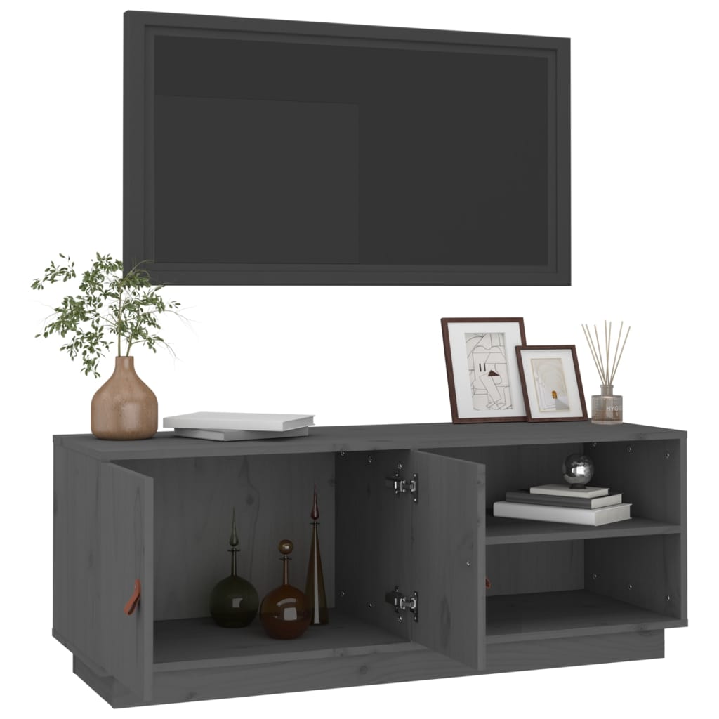 Mobile Porta Tv 105X34X40 Cm In Legno Massello Di Pino