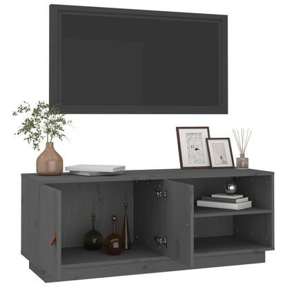 Mobile Porta Tv 105X34X40 Cm In Legno Massello Di Pino