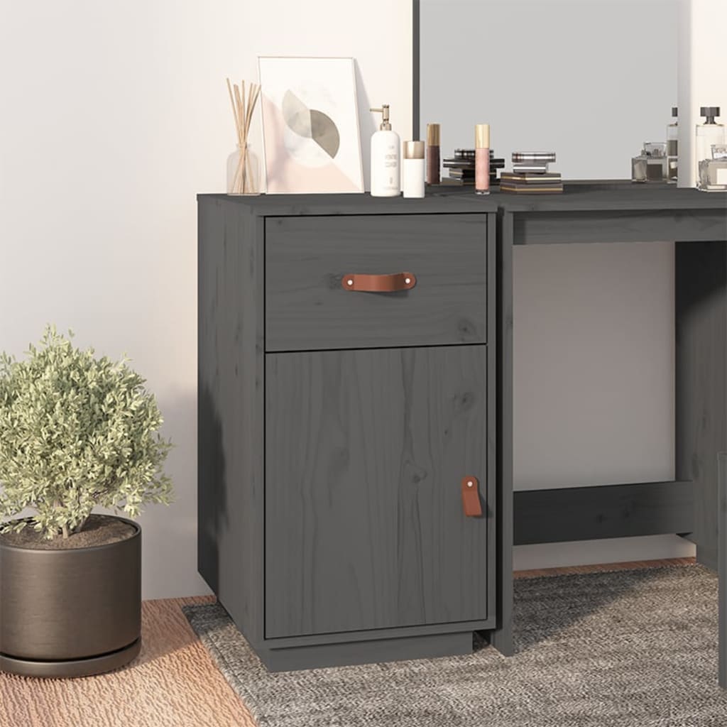 Armadietto Da Scrivania Ambra 40X50X75Cm In Legno Massello Pino