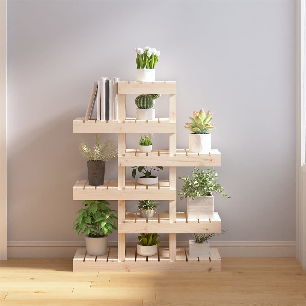 Supporto Per Piante 104,5X25X77,5 Cm In Massello Di Pino