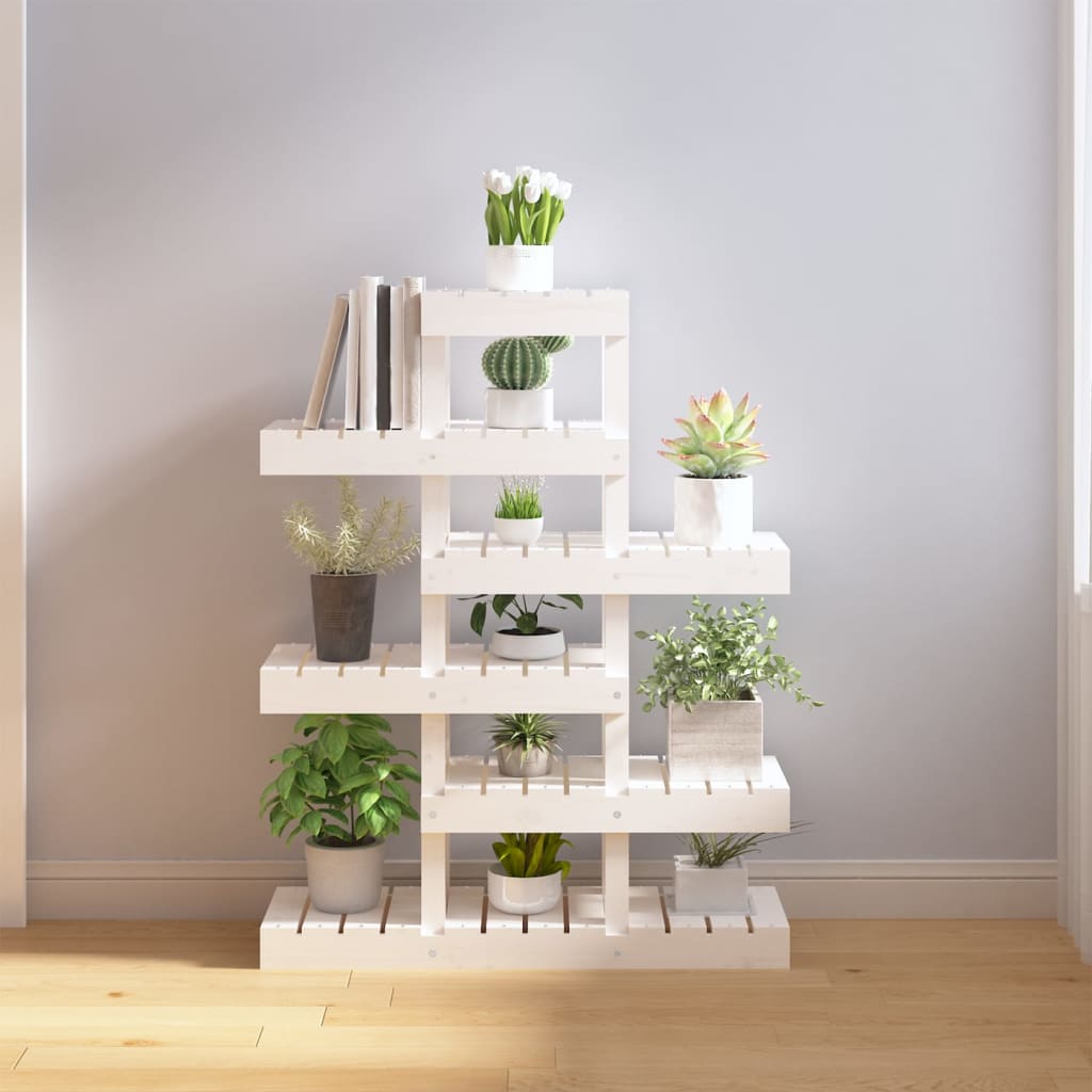 Supporto Per Piante 104,5X25X77,5 Cm In Massello Di Pino