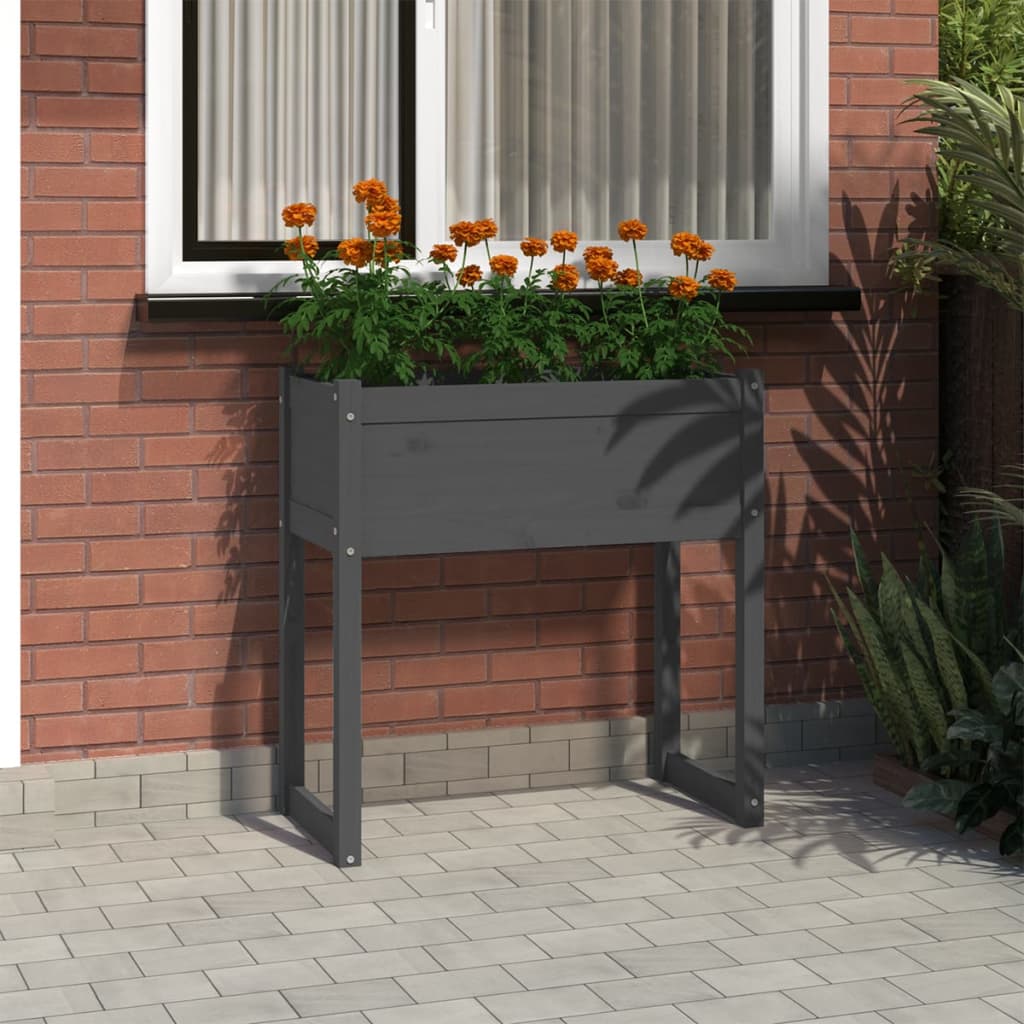 Fioriera 78X40X81 Cm In Legno Massello Di Pino
