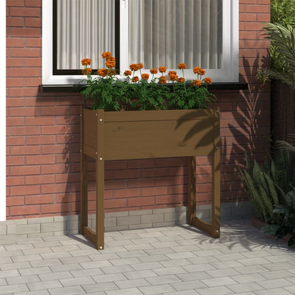 Fioriera 78X40X81 Cm In Legno Massello Di Pino
