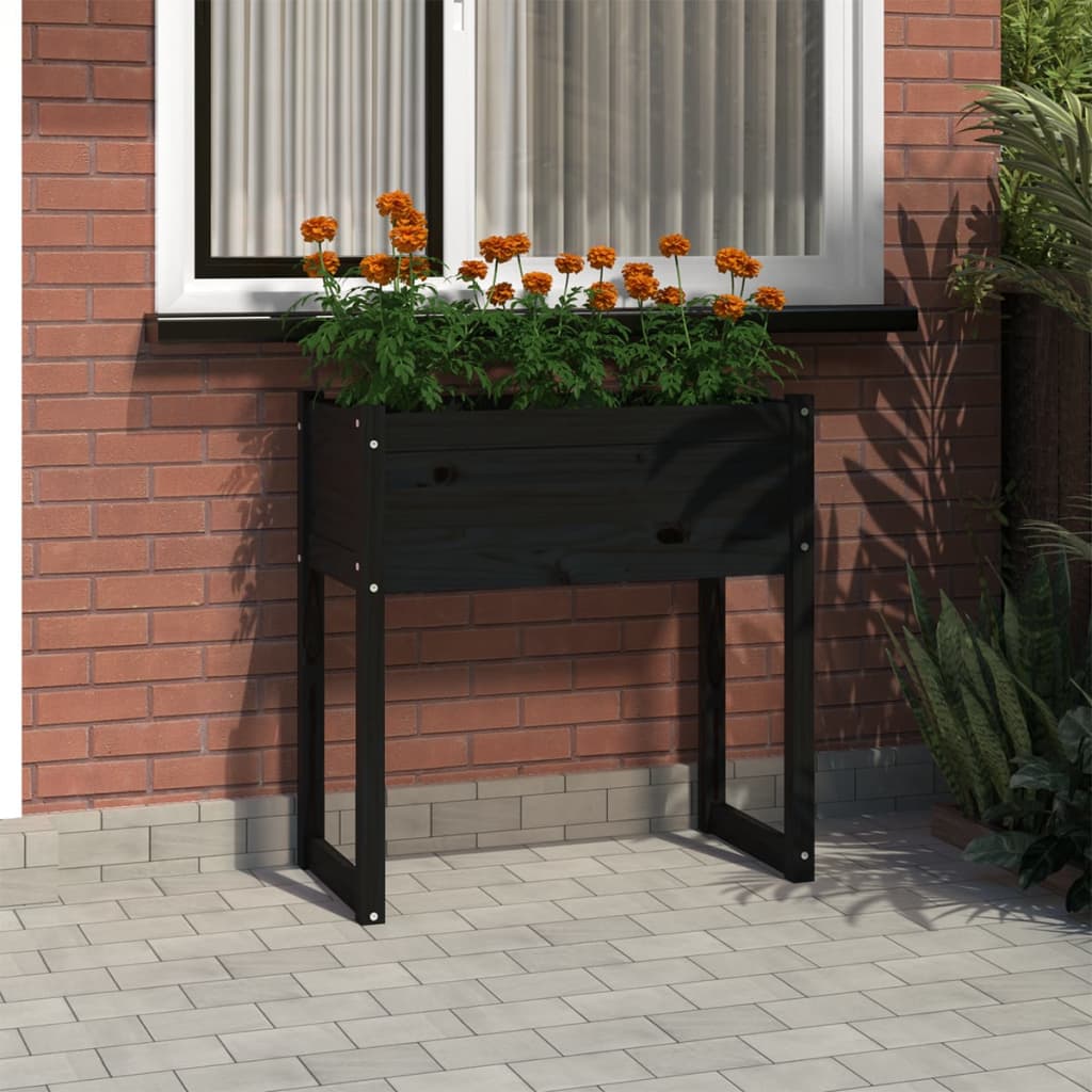 Fioriera 78X40X81 Cm In Legno Massello Di Pino