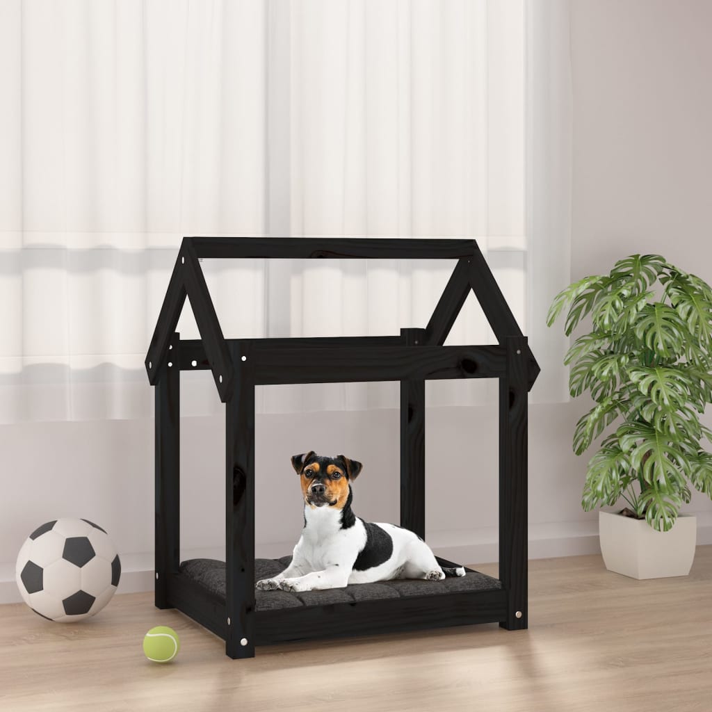 Cuccia Per Cani Bianca In Legno Massello Di Pino