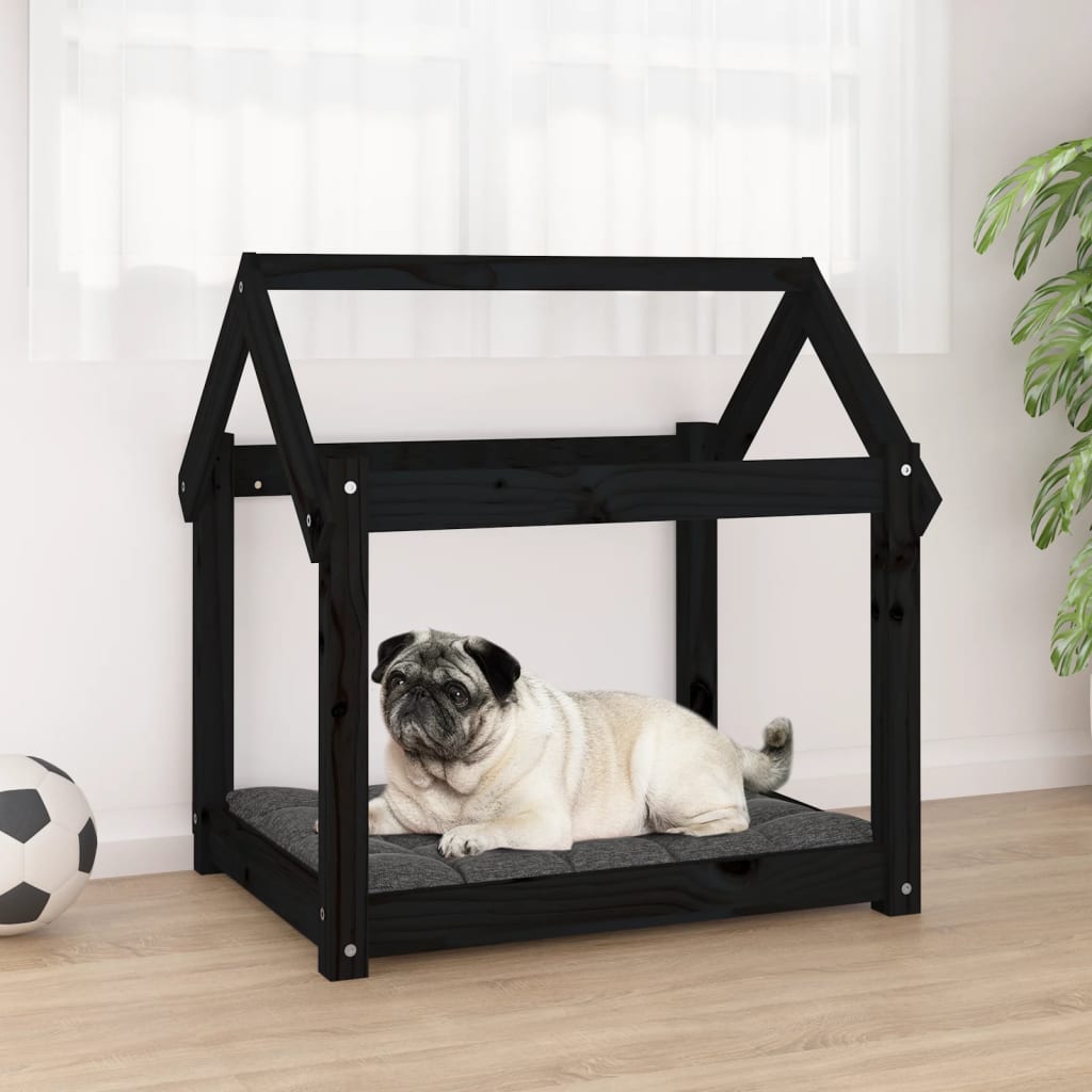 Cuccia Per Cani Bianca In Legno Massello Di Pino