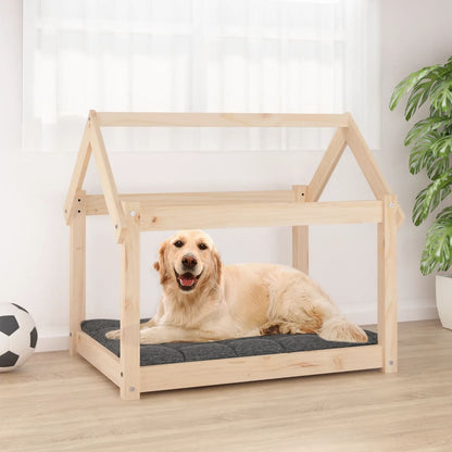 Cuccia Per Cani Bianca In Legno Massello Di Pino