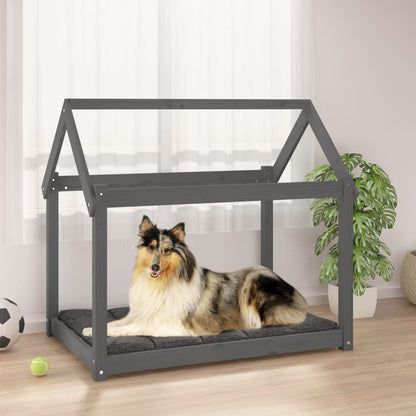 Cuccia Per Cani Bianca In Legno Massello Di Pino