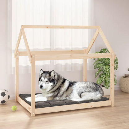 Cuccia Per Cani Bianca In Legno Massello Di Pino