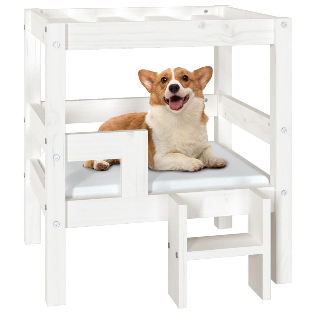 Cuccia Per Cani 55,5X53,5X60Cm In Legno Massello Di Pino