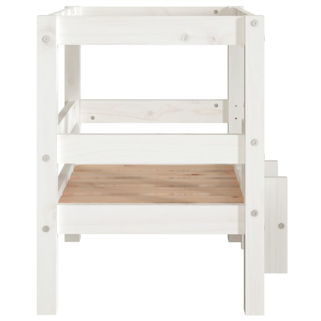 Cuccia Per Cani 55,5X53,5X60Cm In Legno Massello Di Pino