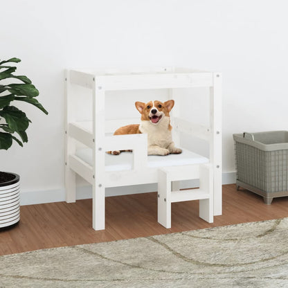 Cuccia Per Cani 55,5X53,5X60Cm In Legno Massello Di Pino