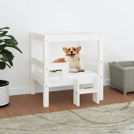 Cuccia Per Cani 55,5X53,5X60Cm In Legno Massello Di Pino
