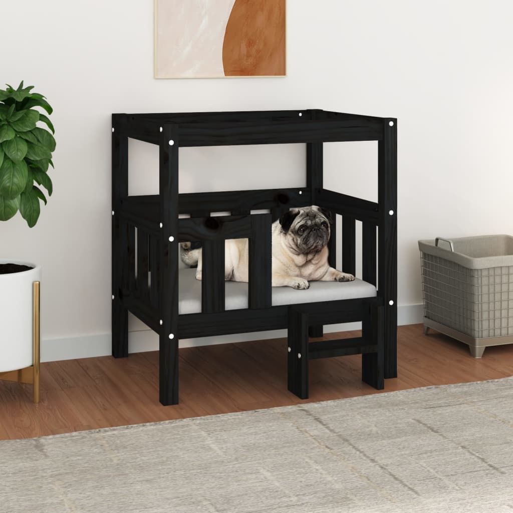 Cuccia Per Cani 55,5X53,5X60Cm In Legno Massello Di Pino