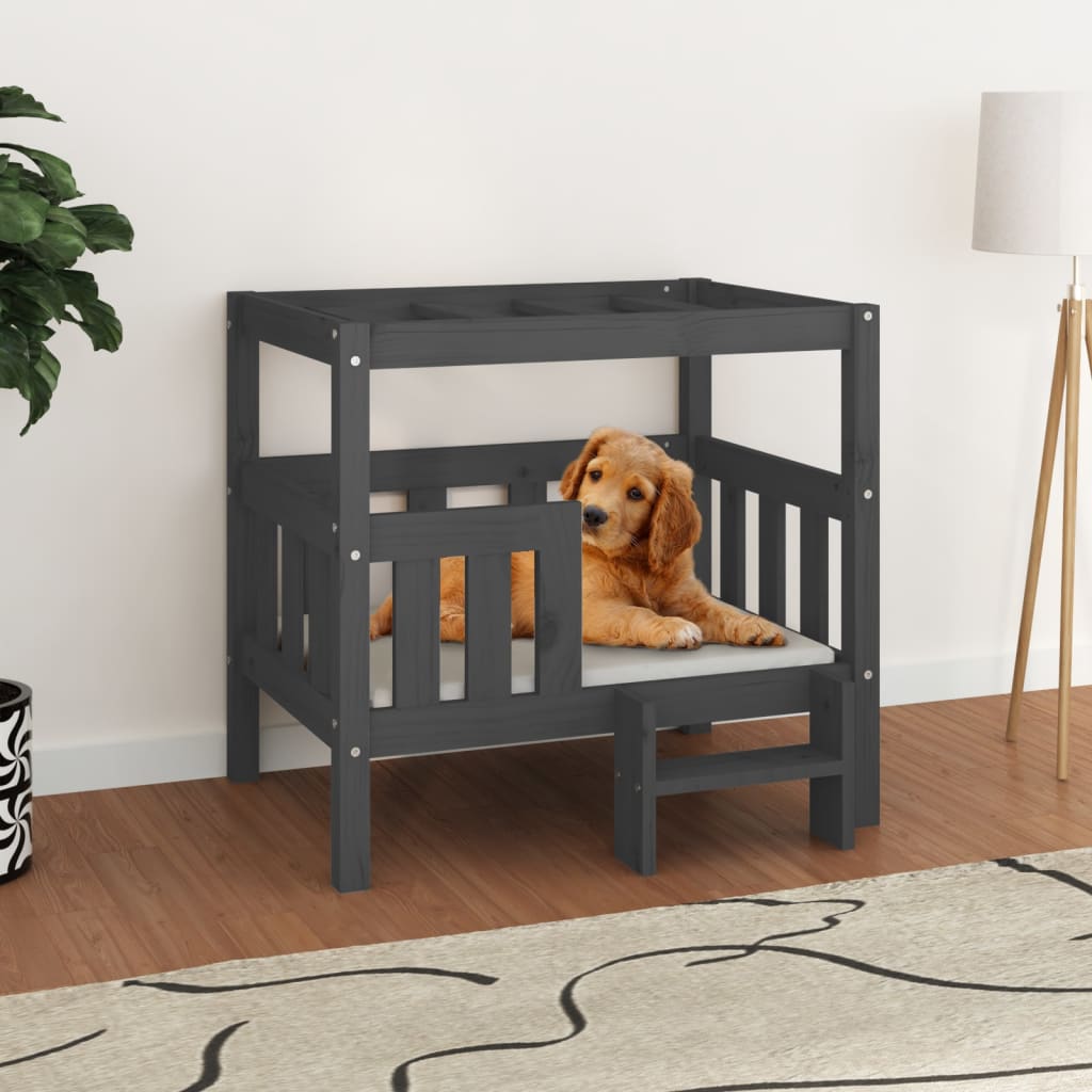 Cuccia Per Cani 55,5X53,5X60Cm In Legno Massello Di Pino