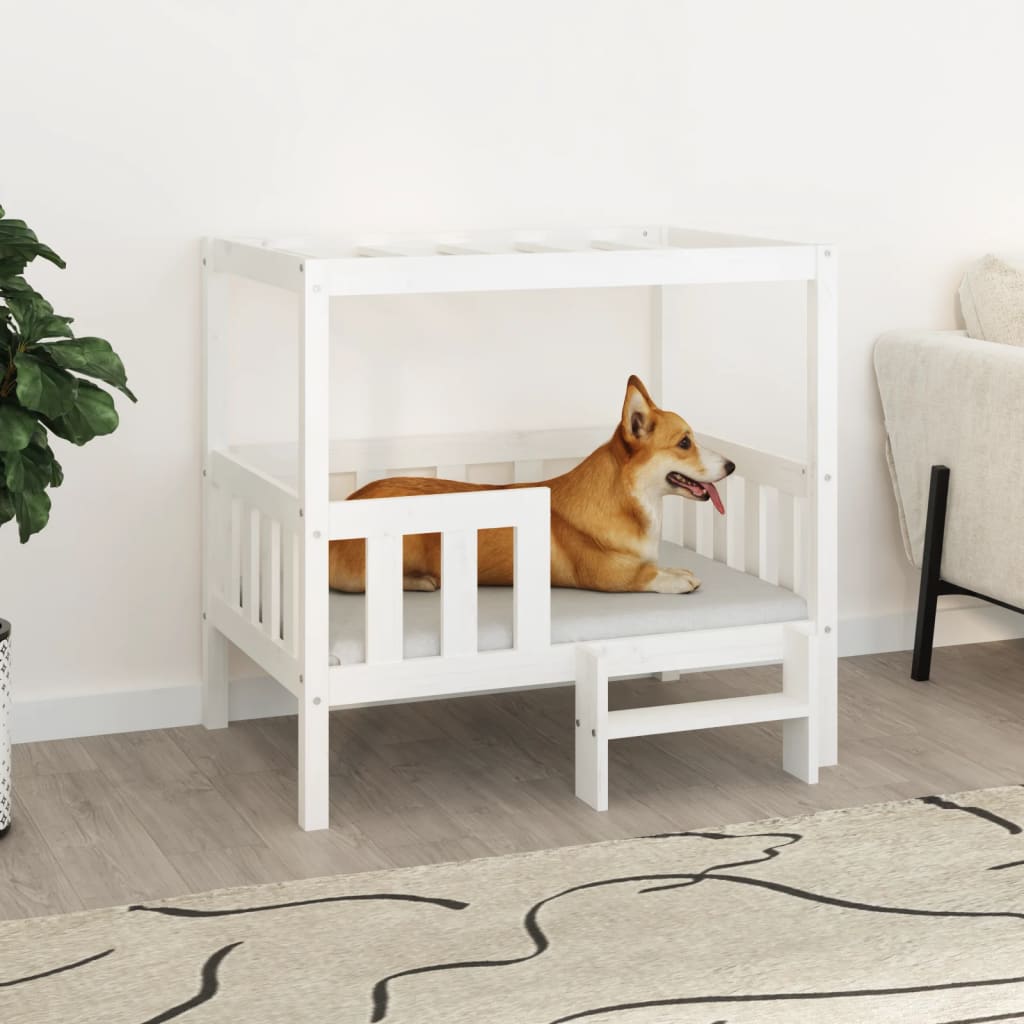 Cuccia Per Cani 55,5X53,5X60Cm In Legno Massello Di Pino