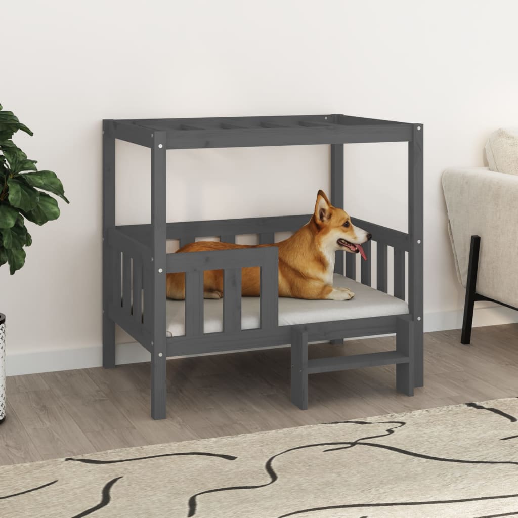 Cuccia Per Cani 55,5X53,5X60Cm In Legno Massello Di Pino