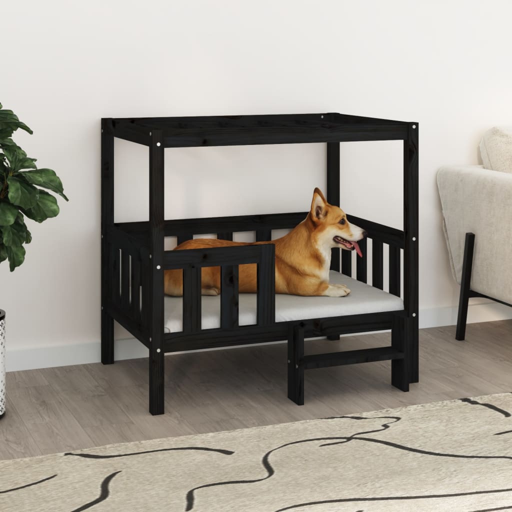Cuccia Per Cani 55,5X53,5X60Cm In Legno Massello Di Pino