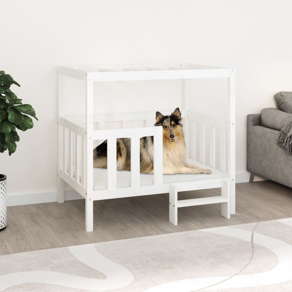 Cuccia Per Cani 55,5X53,5X60Cm In Legno Massello Di Pino